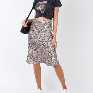 Princess Polly Midi Skirt Animal Print